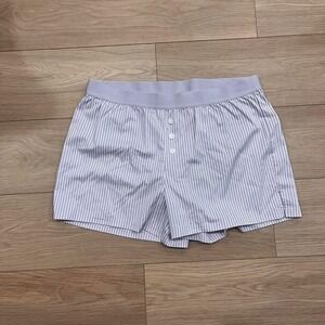 NWT Knix Period Underwear Lavender Stripe High Rise Women‎ L Loungewear Comfy